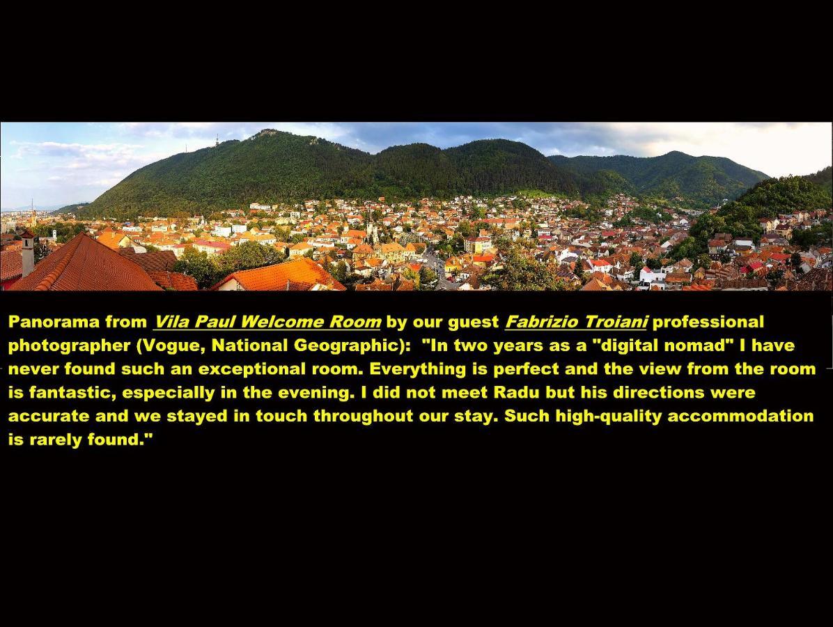 Vila Paul Best Paronamic View Over Medieval Historical Centre Braşov Exterior foto